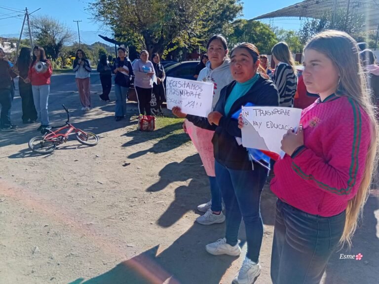 RECLAMO POR FALTA DE TRANSPORTE ESCOLAR